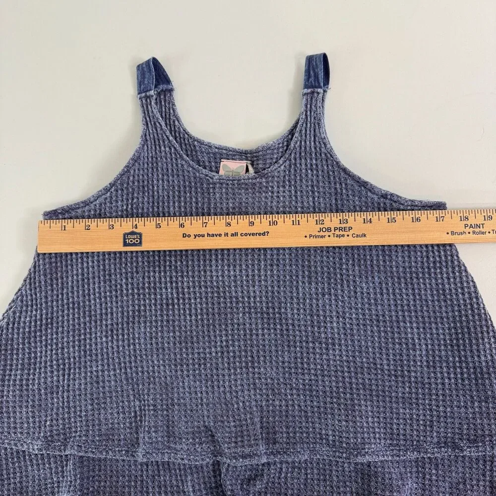 For All Seasons By Paper Crane Girls Purple Tank Top Waffle Knit Size XL